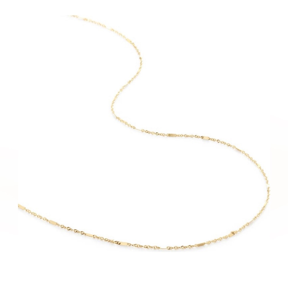 14 K Solid Gold Monica Vinader Shimmer Chain